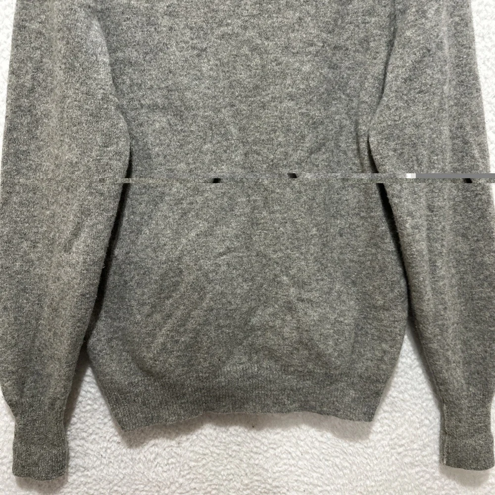 Vintage Marshall Fields Men's Cardigan Size L‎ Gray 100% Lambswool Made In USA